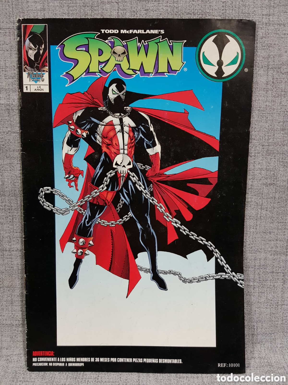Tebeos: RARO. CUADERNO DE COMIC REF 10101 SPAWN TODD MCFARLANE 1994 ED ESPA&Ntilde;OL JUGUETES RIMA - Foto 1