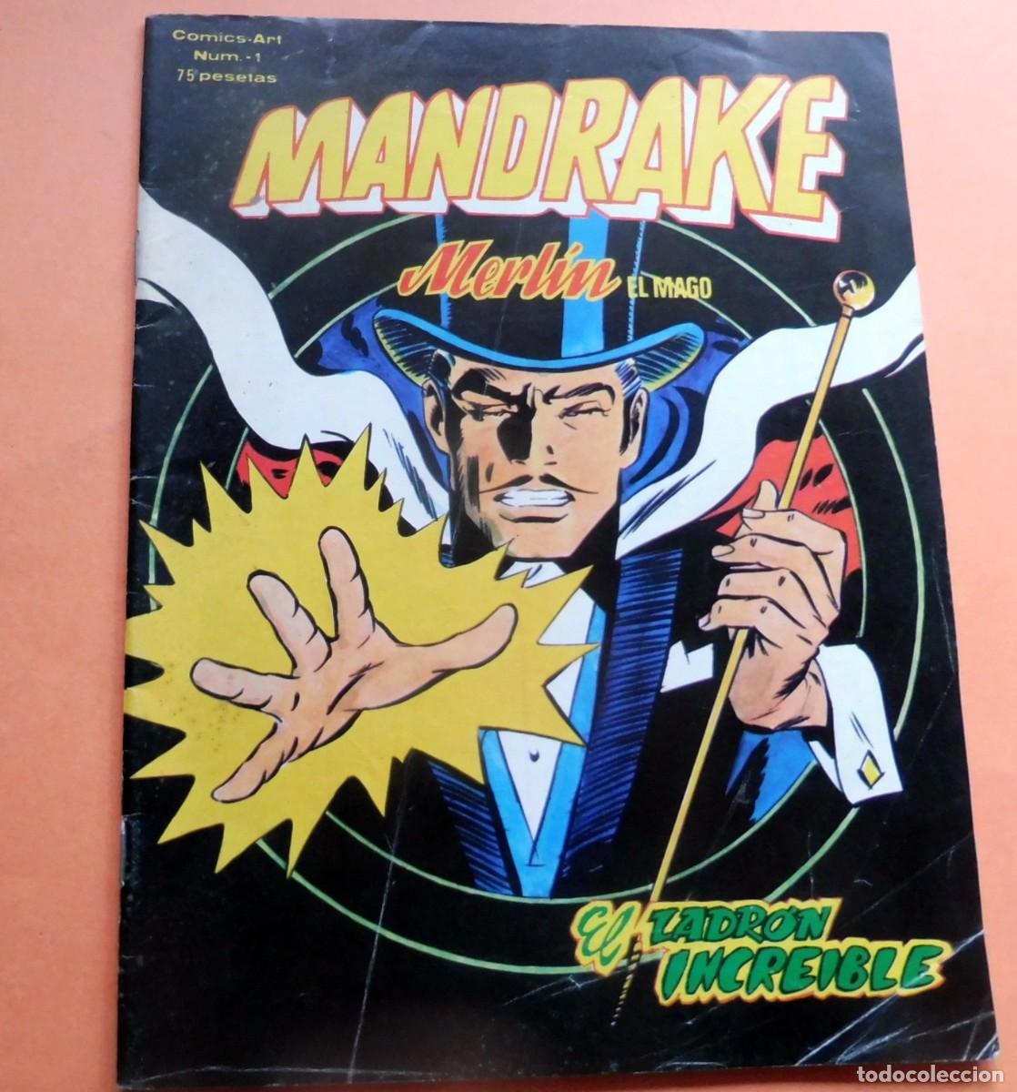 Tebeos: COMICS ART - N&ordm; 1 - MANDRAKE - MERL&Iacute;N EL MAGO - EL LADRON INCREIBLE - Foto 1