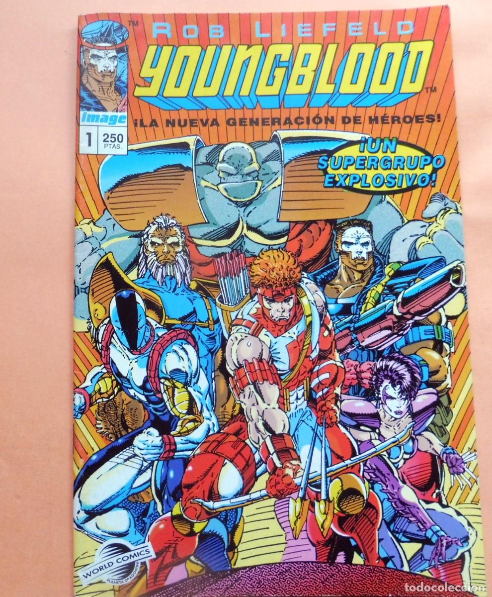 Tebeos: WORLD COMICS - IMAGE N&ordm; 1 - YOUNGBLOOD - ROB LIEFELD - 1994 - IMPECABLE - Foto 1