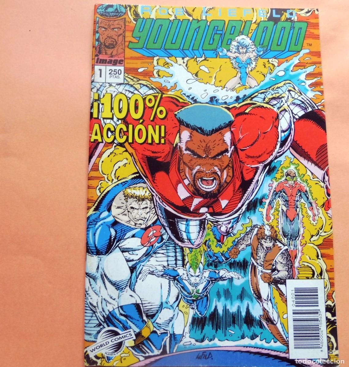 Tebeos: WORLD COMICS - IMAGE N&ordm; 1 - YOUNGBLOOD - ROB LIEFELD - 1994 - IMPECABLE - Foto 2