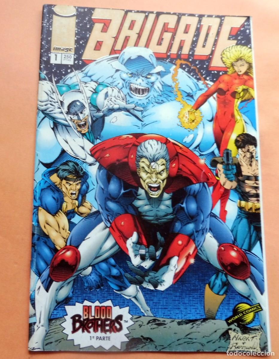 Tebeos: BRIGADE N&ordm; 1 - BLOOD BROTHERS - 1&ordf; PARTE - WORLD COMICS - IMPECABLE - Foto 1