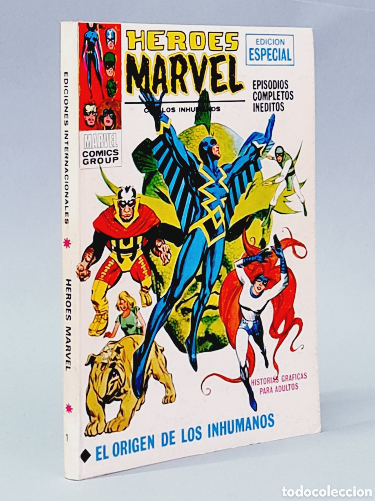 Tebeos: DE KIOSCO HEROES MARVEL 1 EL ORIGEN DE LOS INHUMANOS TACO MARVEL VERTICE - Foto 1