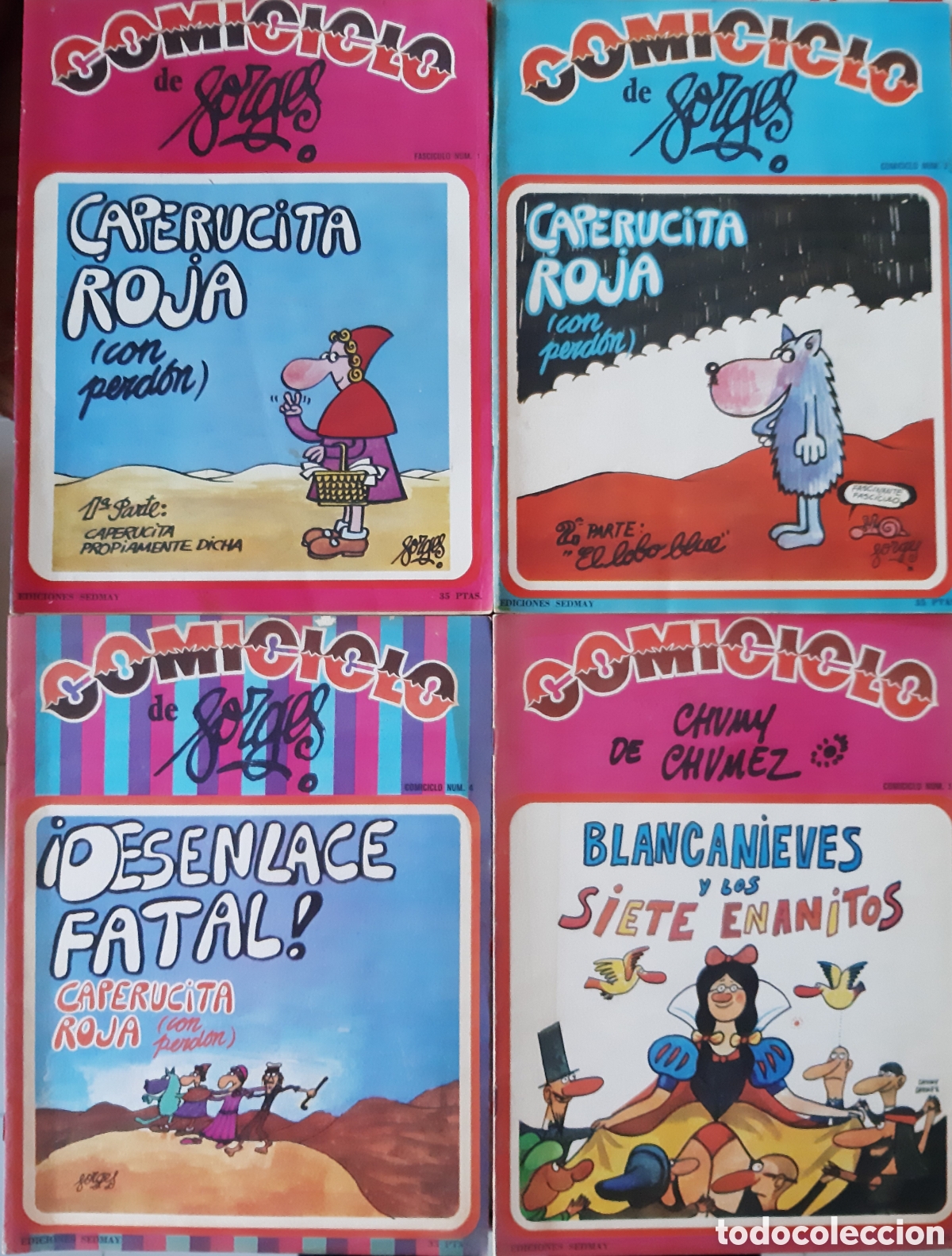 Tebeos: Comiciclo de Forges n&deg; 1,2,4 y 5 Caperucita Roja (con perd&oacute;n) - Foto 1