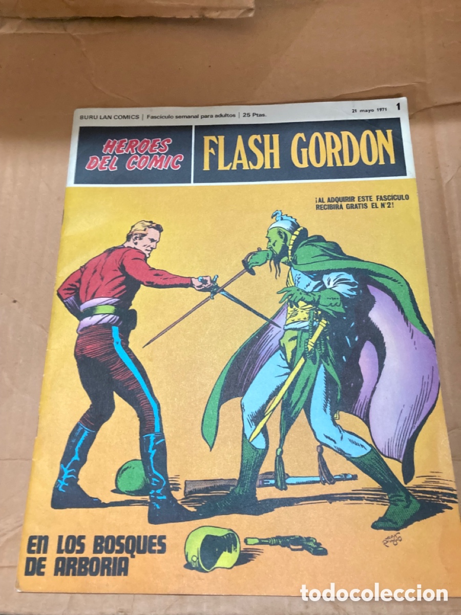Tebeos: FLASH GORDON, N&ordm; 1, EN LOS BOSQUES DE ARBORIA, BURU LAN COMICS, MAYO 1971 - Foto 1