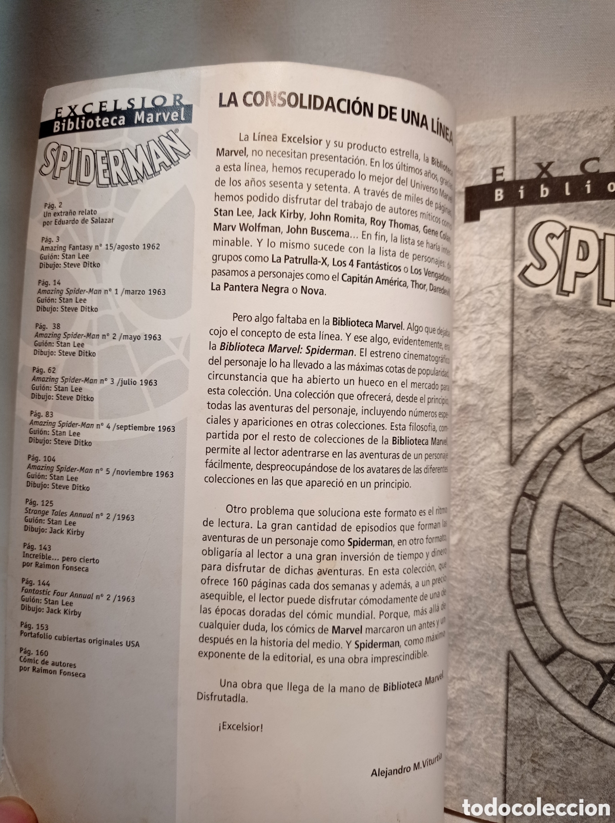 Tebeos: EXCELSIOR BIBLIOTECA MARVEL SPIDER-MAN N&Uacute;MERO UNO FORUM. - Foto 3