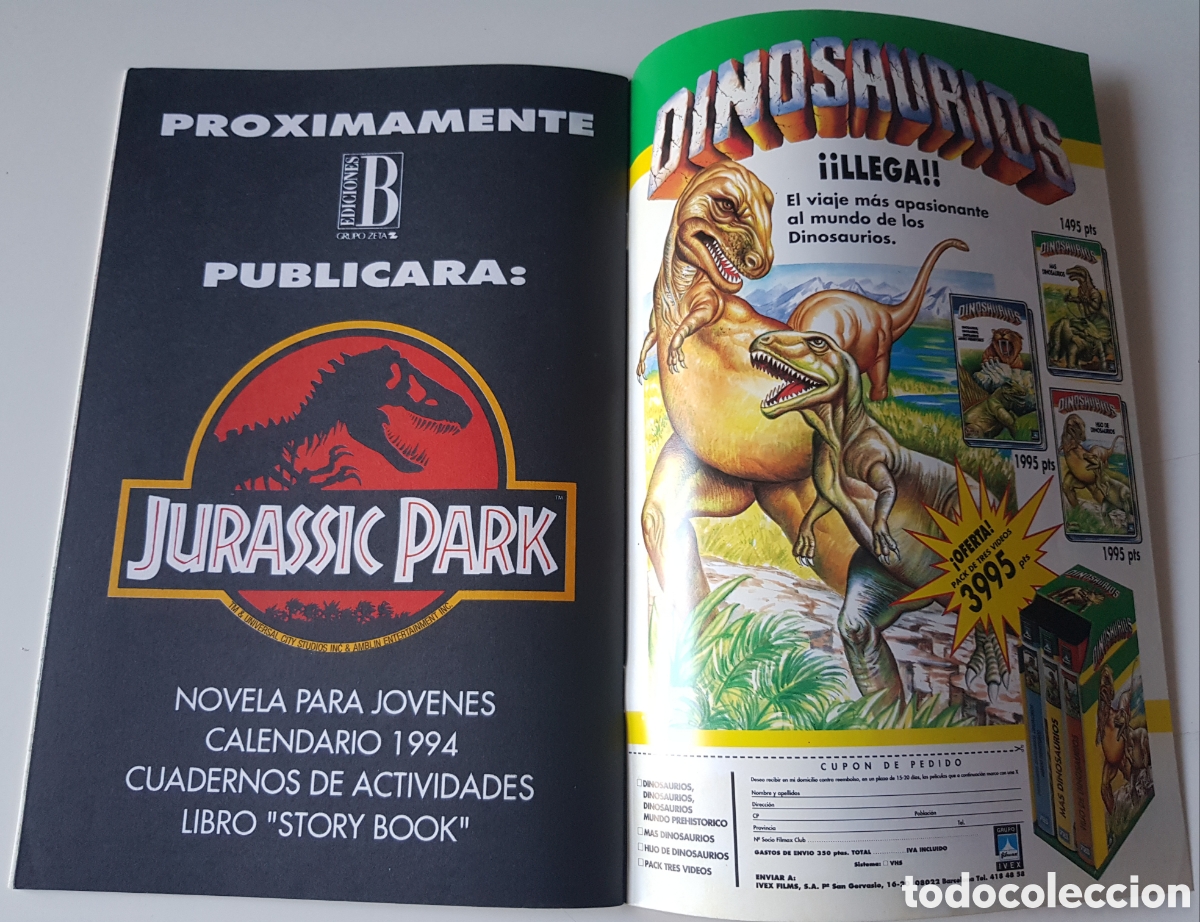 Tebeos: Jurassic Park, c&oacute;mic, n.1, ediciones B.1993. - Foto 7