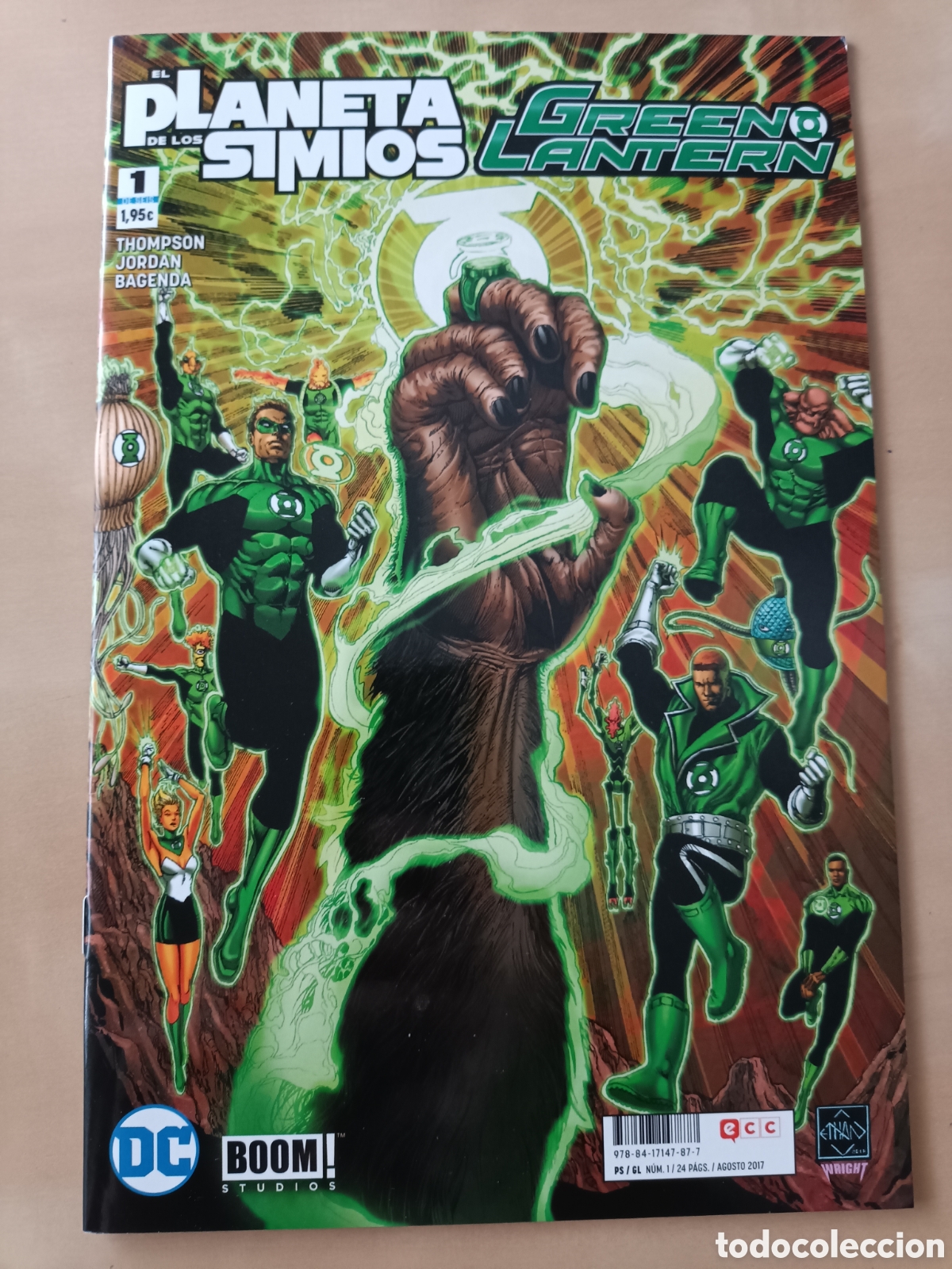 Tebeos: C&Oacute;MIC EL PLANETA DE LOS SIMIOS GREEN LANTERN N&deg; 1 DE 6 - Foto 1