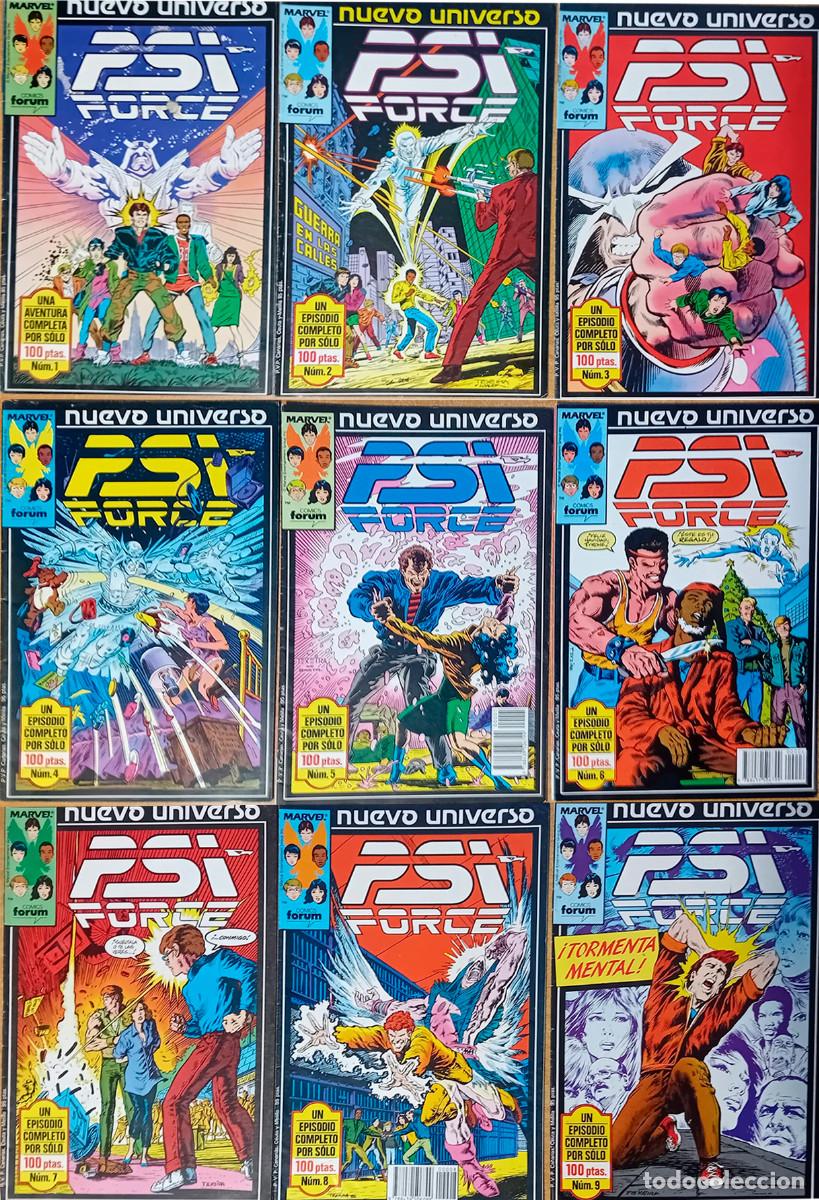 Tebeos: comic NUEVO UNIVERSO . PSI FORCE . 1 AL 9 - MARVEL - FORUM - Foto 1
