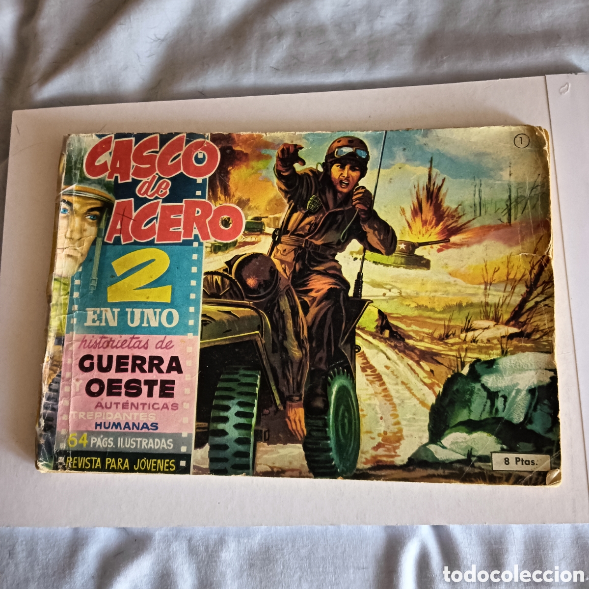 Tebeos: CASCO DE ACERO 2 EN UNO N&Uacute;M-1 - Foto 1