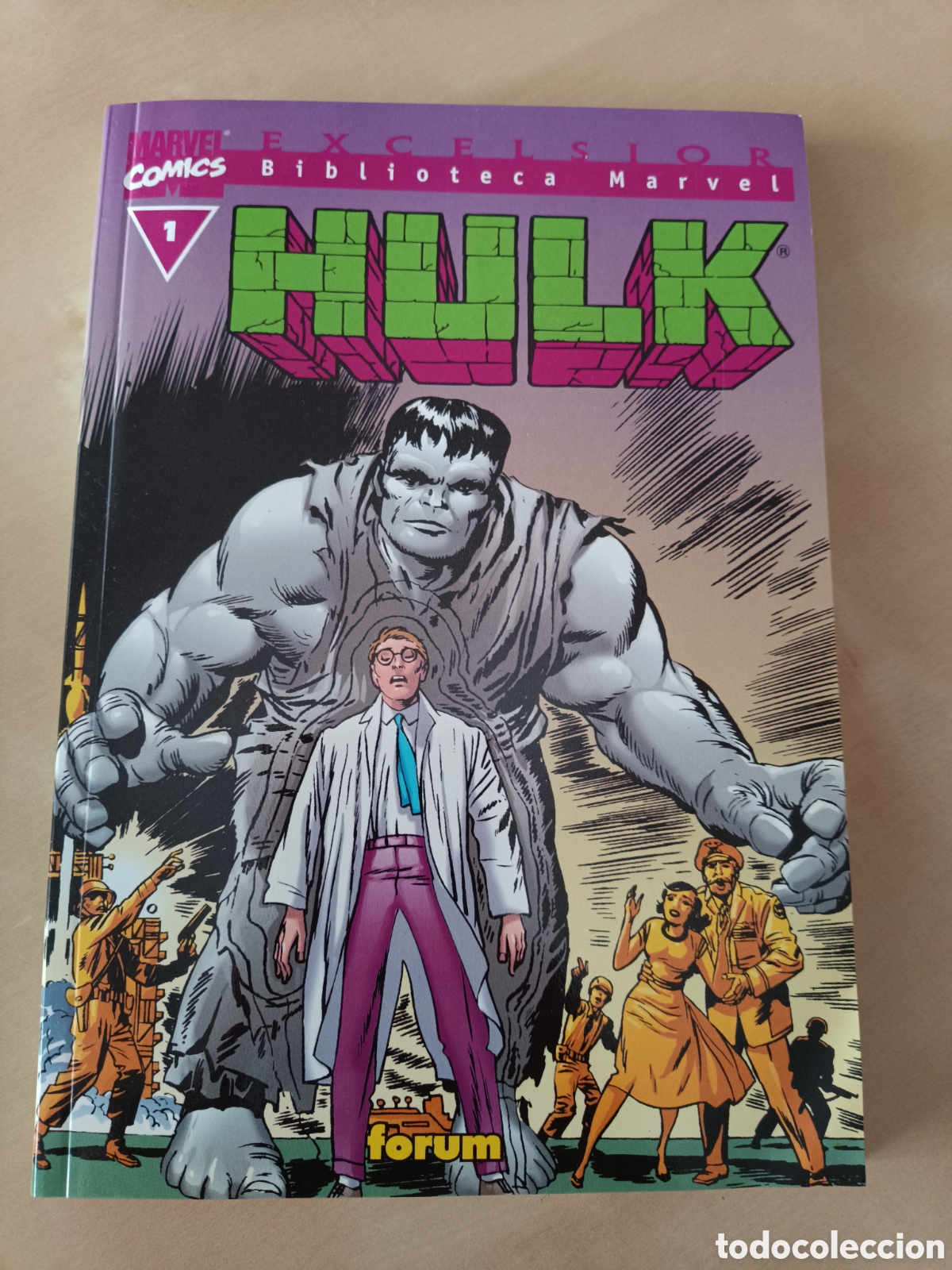 Tebeos: C&Oacute;MIC HULK 1 EXCELSIOR BIBLIOTECA MARVEL FORUM - Foto 1