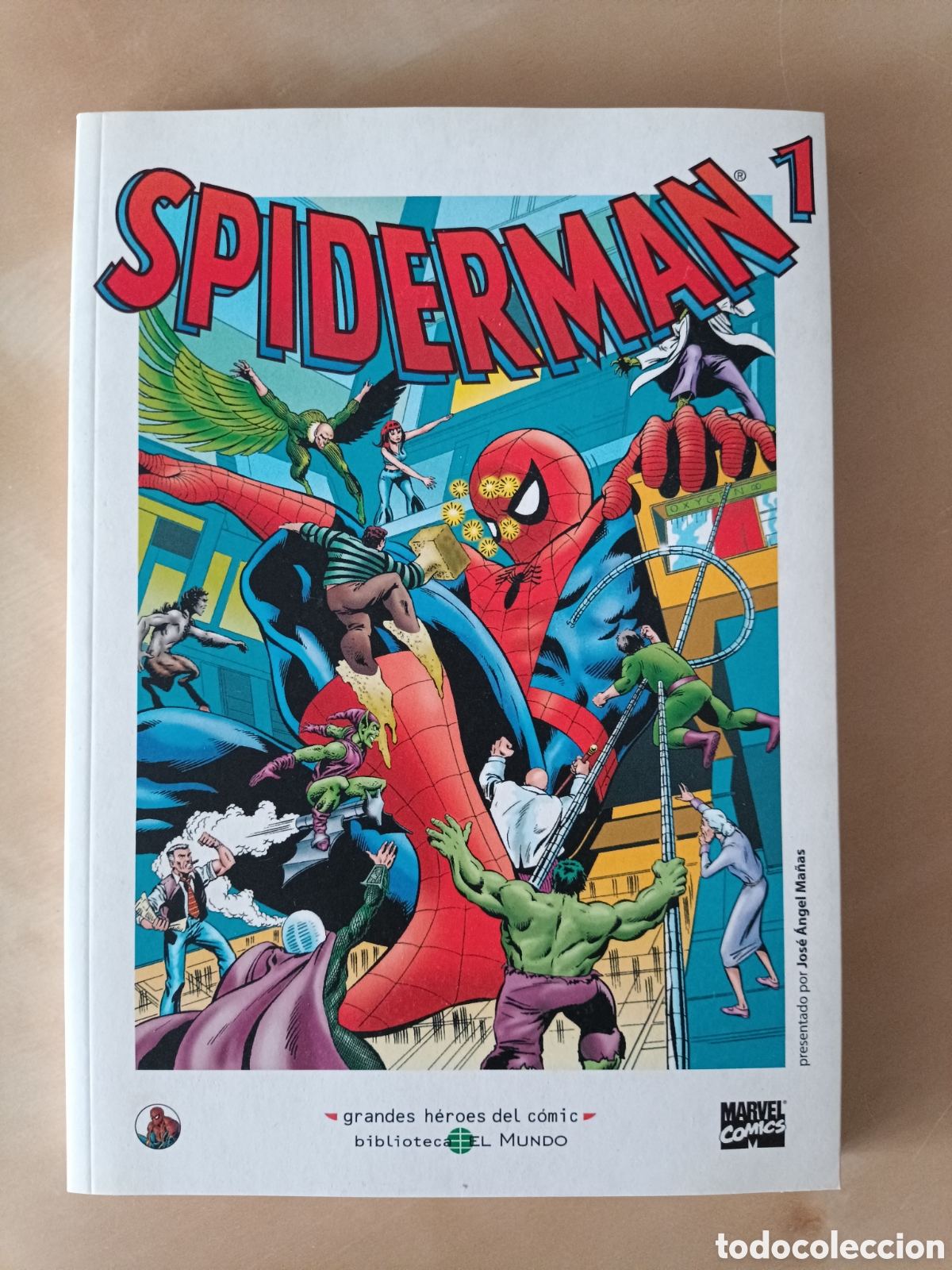 Tebeos: C&Oacute;MIC SPIDERMAN 1 GRANDES H&Eacute;ROES DEL COMIC BIBLIOTECA EL MUNDO - Foto 1