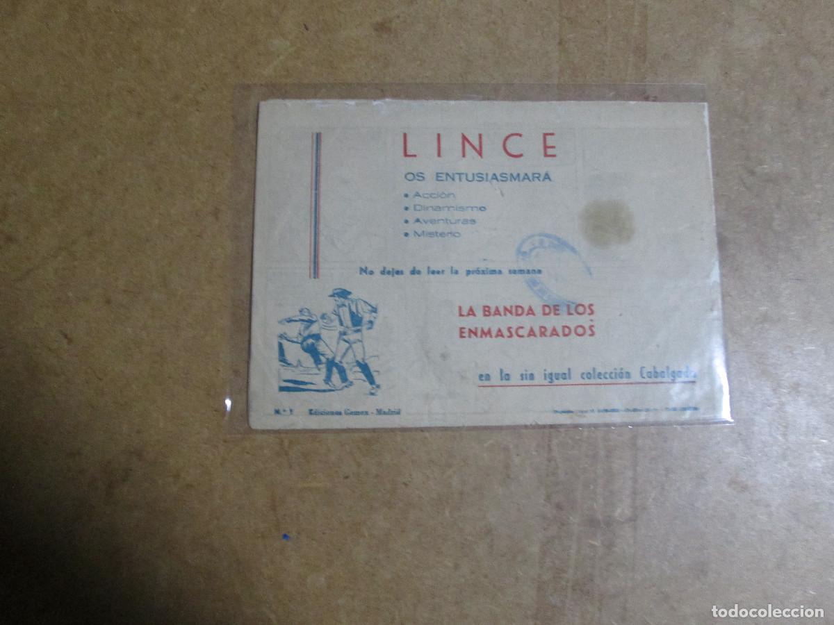 Tebeos: Lince n&ordm; 1, original editorial Gemex - Foto 2