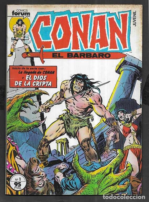 Tebeos: Conan el Barbaro. n&ordm; 1 El Dios de la Cripta + Poster Comics Forum - Foto 1