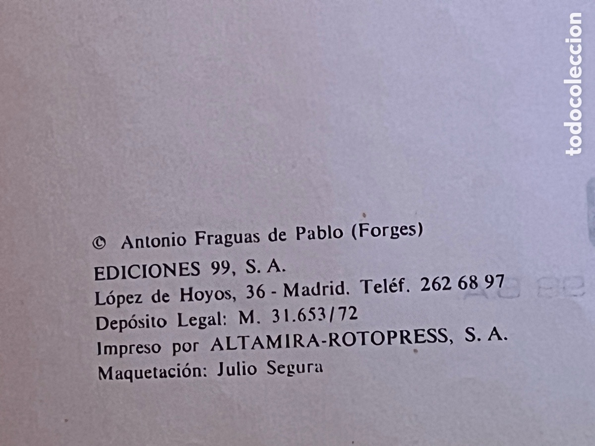 Tebeos: EL LIBRO DE FORGES, EDICIONES 99, S.A. 1972 - Foto 4
