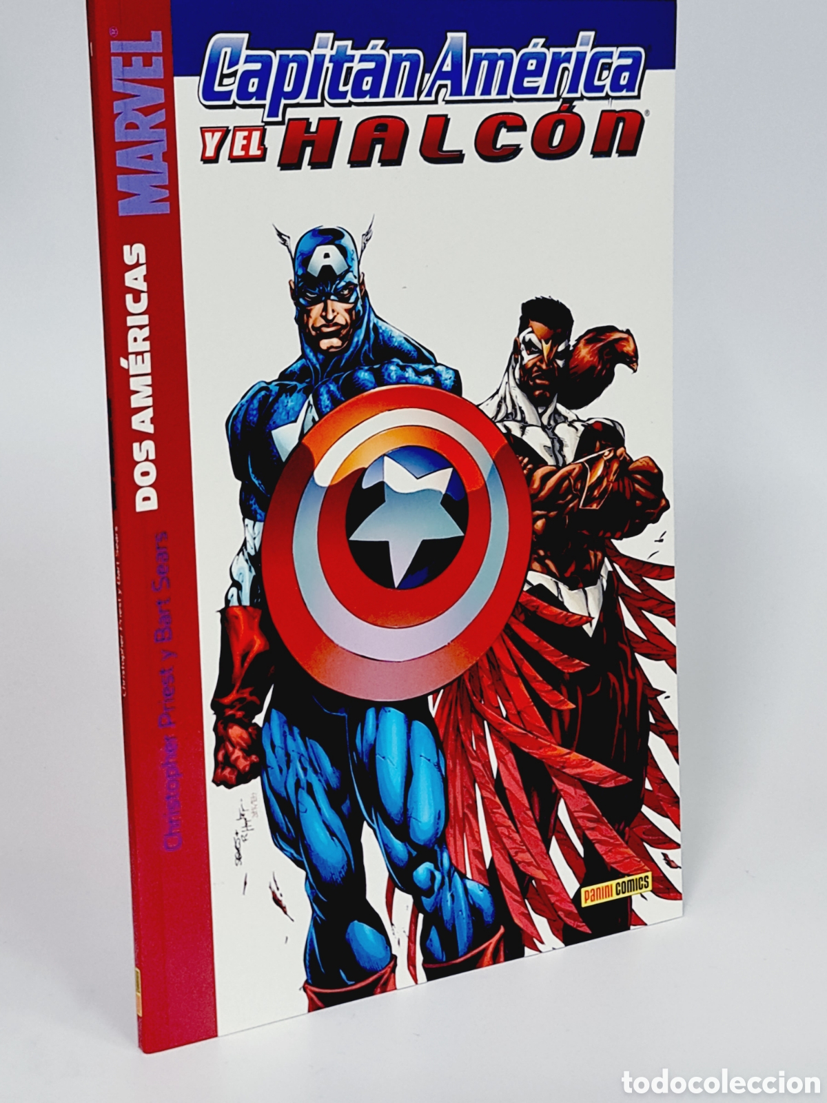 Tebeos: C&Oacute;MIC DE KIOSCO CAPIT&Aacute;N AM&Eacute;RICA Y EL HALC&Oacute;N 1 DOS AM&Eacute;RICAS PANINI MARVEL - Foto 1