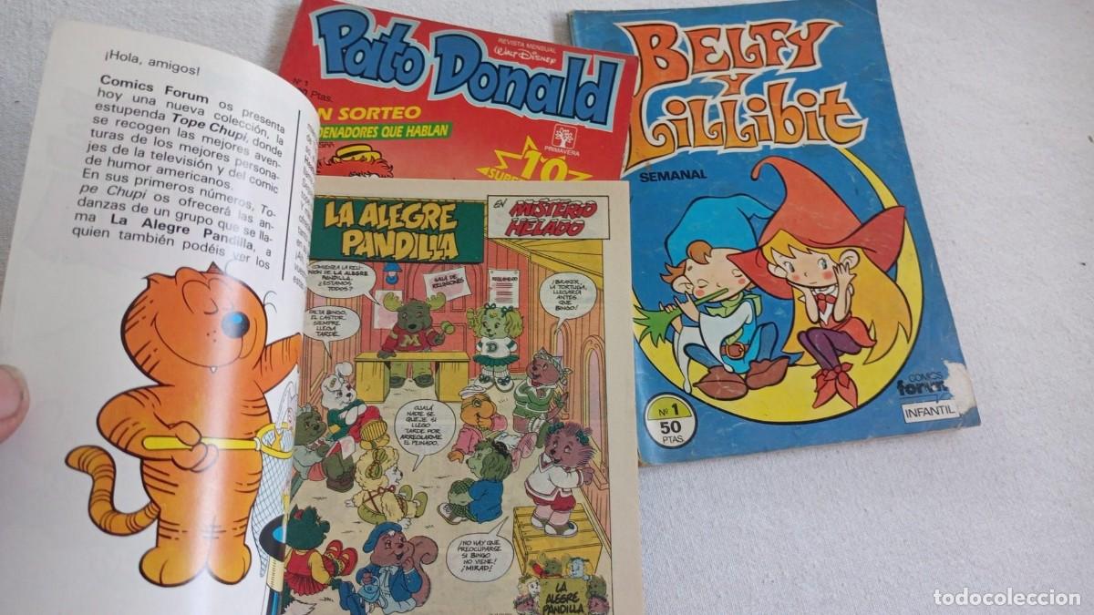 Tebeos: Comic 3 ejemplares n&uacute;meros 1 Belfy y Lillibit, Alegre Pandilla, Donald - Foto 6
