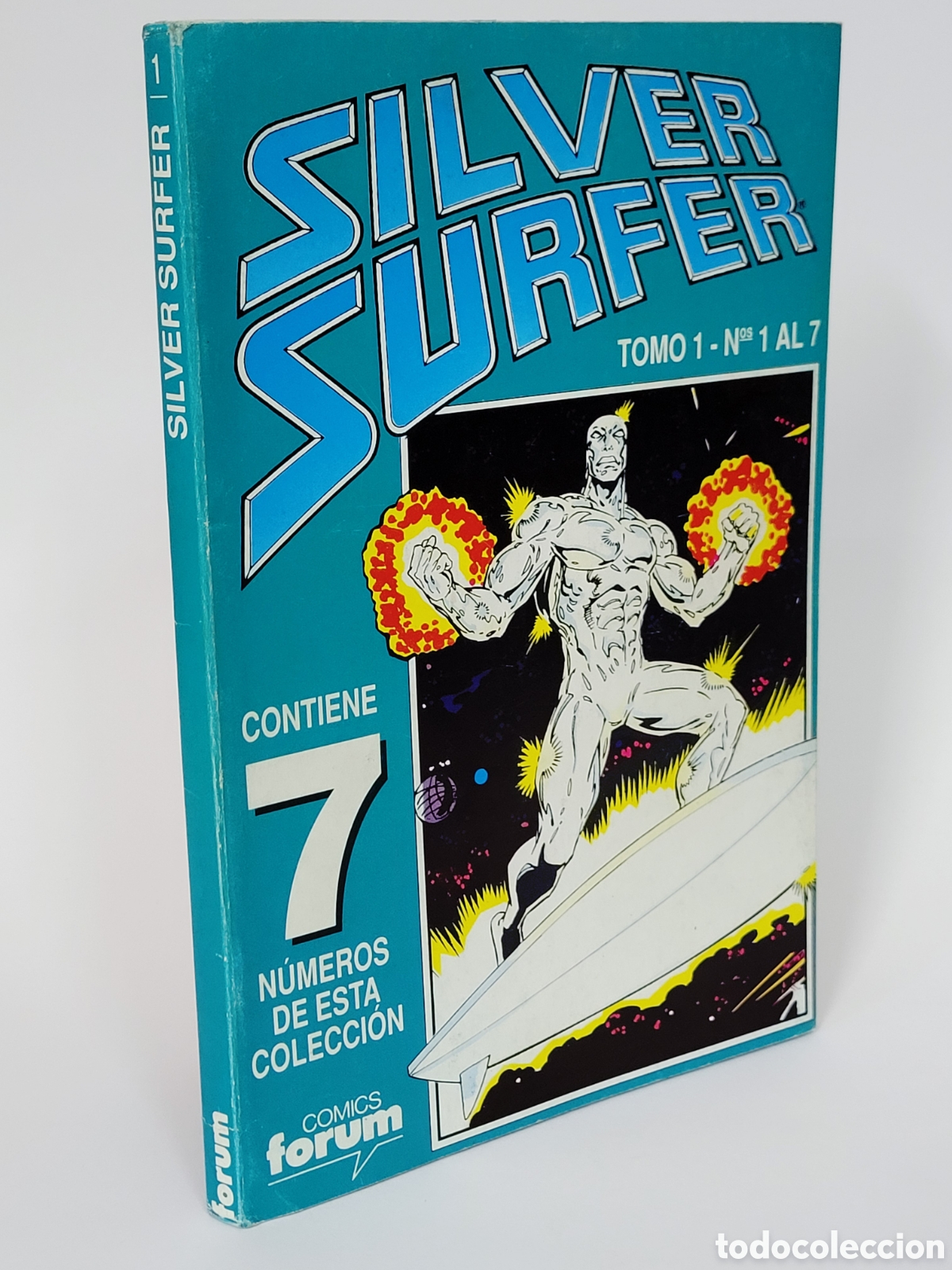 Tebeos: C&Oacute;MIC SILVER SURFER TOMO 1 RETAPADO 1 AL 7 FORUM MARVEL NORMAL ESTADO - Foto 1