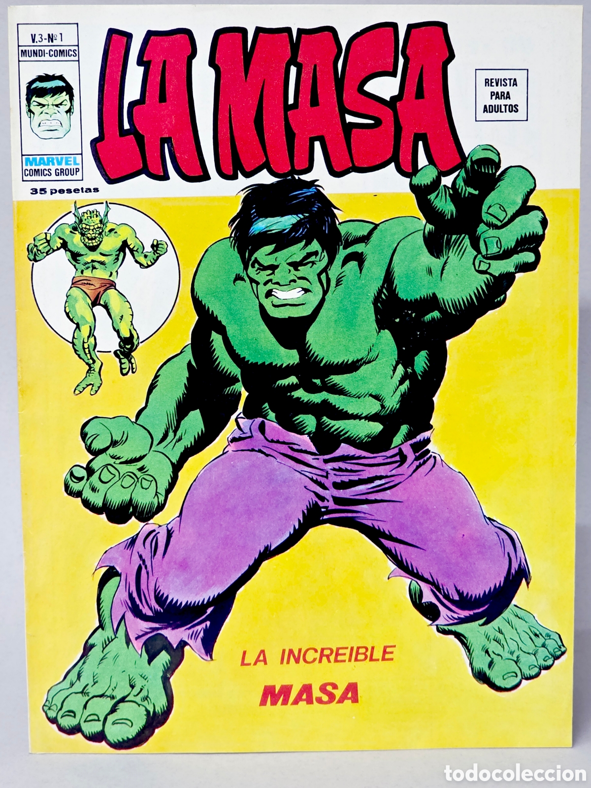 Tebeos: C&Oacute;MIC DE KIOSCO LA MASA 1 LA INCREIBLE VOL3 VOL.3 VERTICE MARVEL VOLUMEN - Foto 1