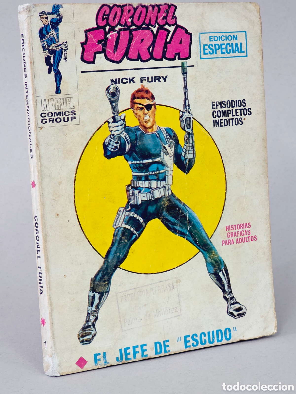 Tebeos: C&Oacute;MIC CORONEL FURIA 1 EL JEFE DE ESCUDO VERTICE MARVEL TACO NORMAL ESTADO - Foto 1