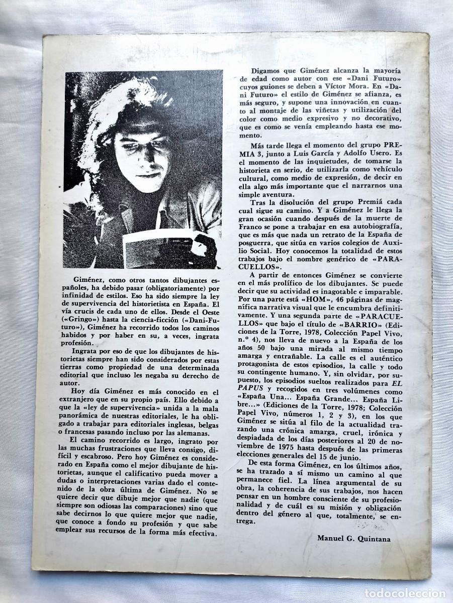 Tebeos: 1979 - CARLOS GIM&Eacute;NEZ: PARACUELLOS - PRIMERA EDICI&Oacute;N - Foto 6