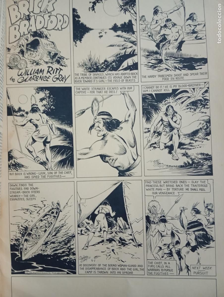 Tebeos: BRICK BRADFORD. NUMERO 1. COMIC ART EDITRICE. ITALIANO. - Foto 3