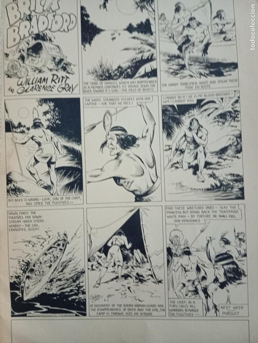 Tebeos: BRICK BRADFORD. NUMERO 1. COMIC ART EDITRICE. ITALIANO. - Foto 5