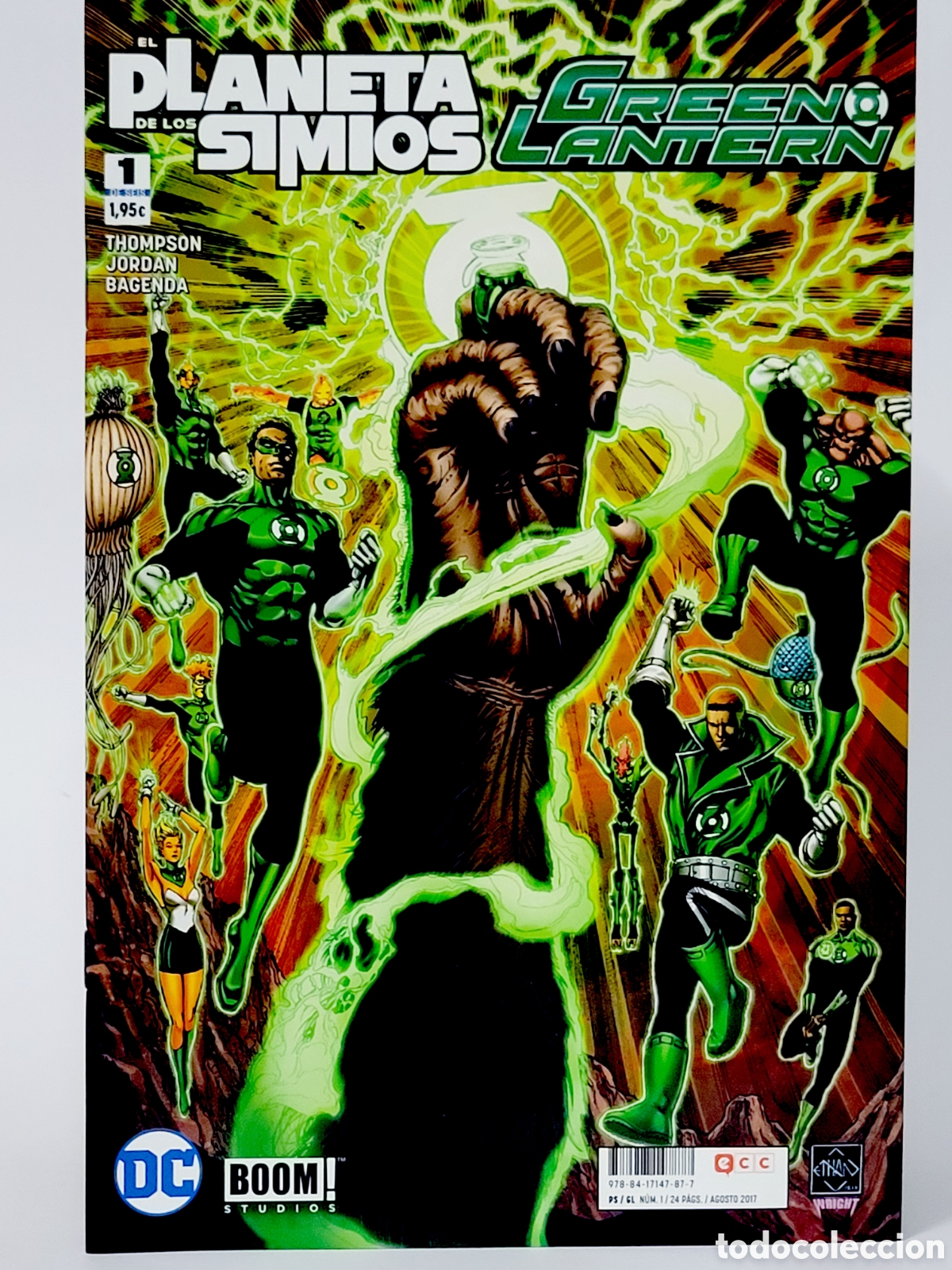 Tebeos: C&Oacute;MIC DE KIOSCO GREEN LANTERN 1EL PLANETA DE LOS SIMIOS DC ECC GRAPA - Foto 1