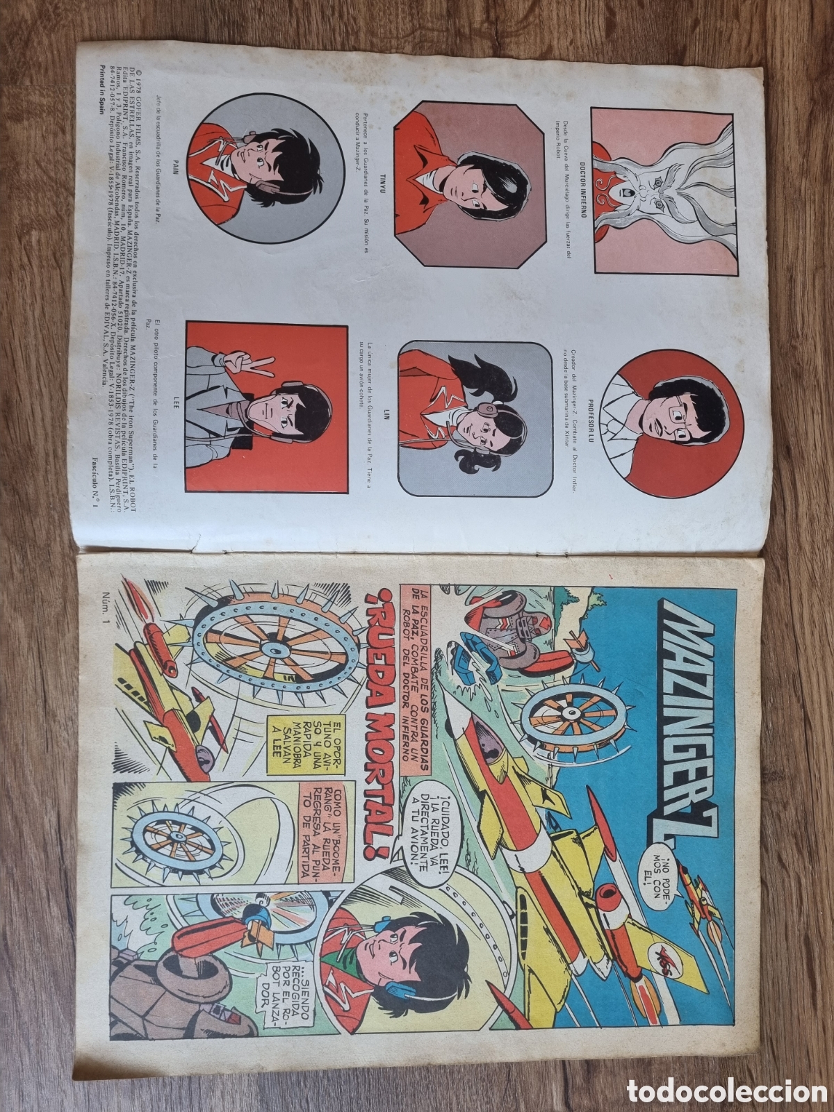 Tebeos: Mazinger Z. N&uacute;mero 1 original. Editorial Ediprint 1978. - Foto 2