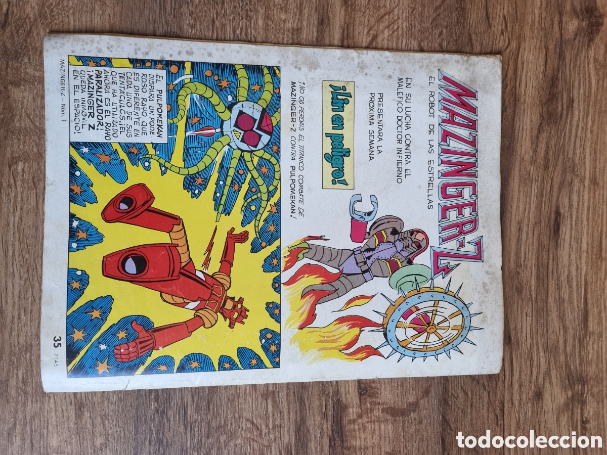 Tebeos: Mazinger Z. N&uacute;mero 1 original. Editorial Ediprint 1978. - Foto 5