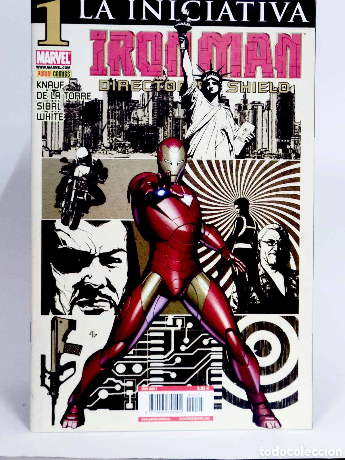 Tebeos: C&Oacute;MIC DE KIOSCO LA INICIATIVA IRON MAN DIRECTOR DE SHIELD 1 PANINI MARVEL GRAPA