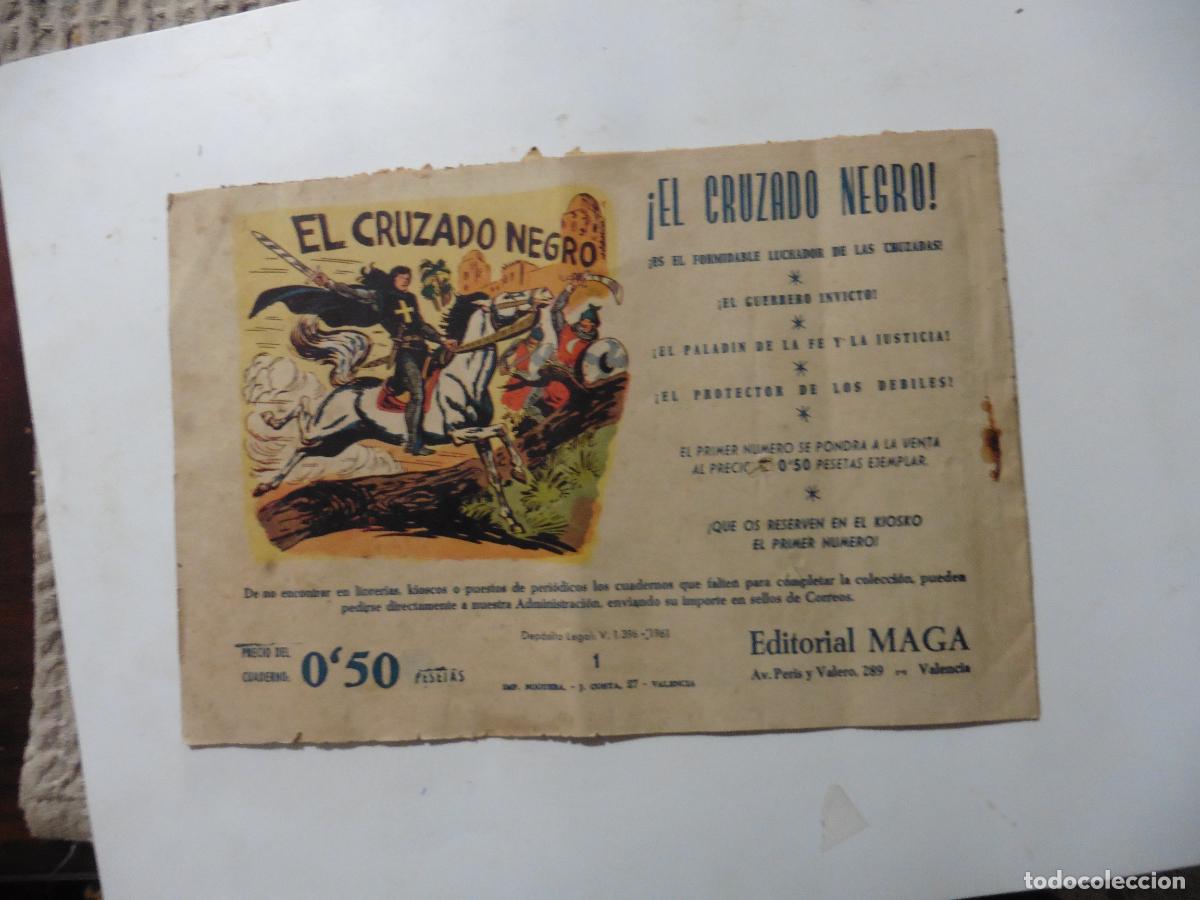 Tebeos: CRUZADO NEGRO N-1 MAGA ORIGINAL - Foto 2