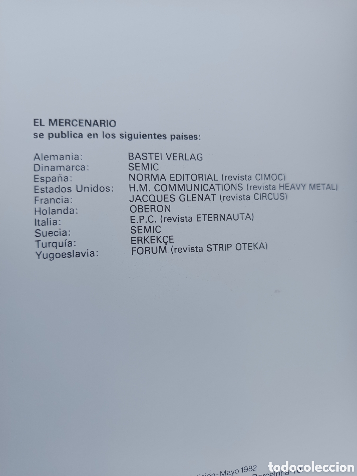 Tebeos: En mercenario no 11a edici&oacute;n de 1982 - Foto 2