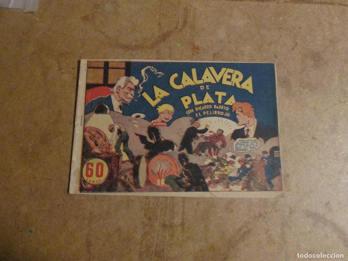 Tebeos: Ricardo Barrio, el pelirrojo, n&ordm; 1, La calavera de plata, original hispano americana 1941