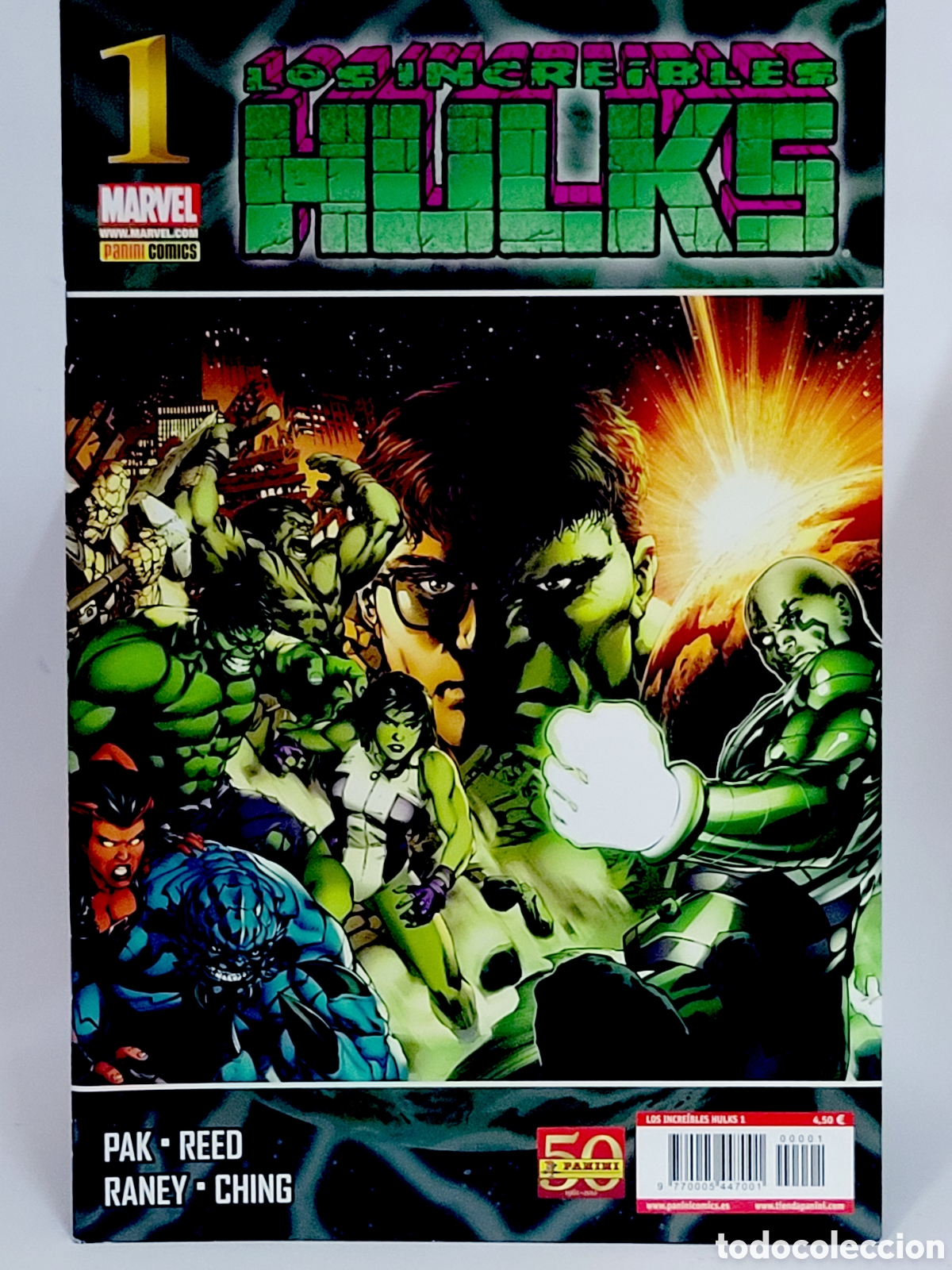 Tebeos: C&Oacute;MIC DE KIOSCO LOS INCRE&Iacute;BLES HULKS 1 PANINI MARVEL GRAPA
