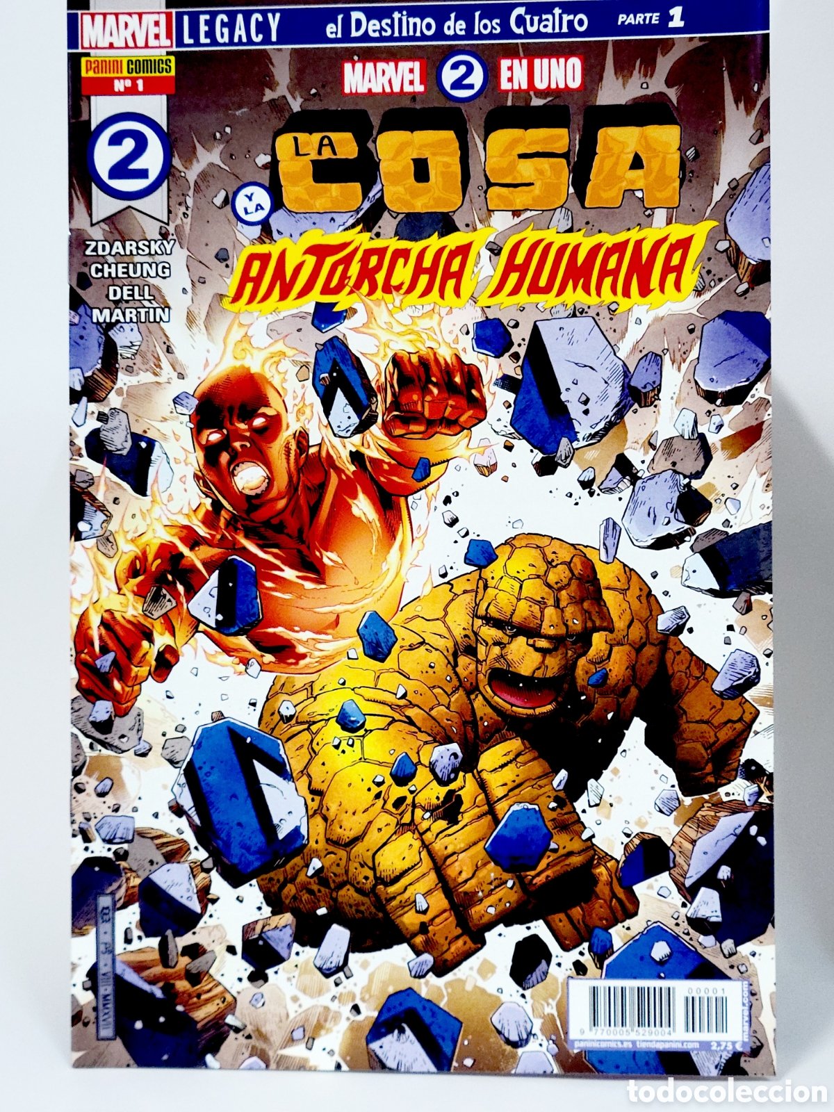 Tebeos: C&Oacute;MIC DE KIOSCO MARVEL 2 EN UNO LA COSA Y LA ANTORCHA HUMANA 1 PANINI MARVEL GRAPA
