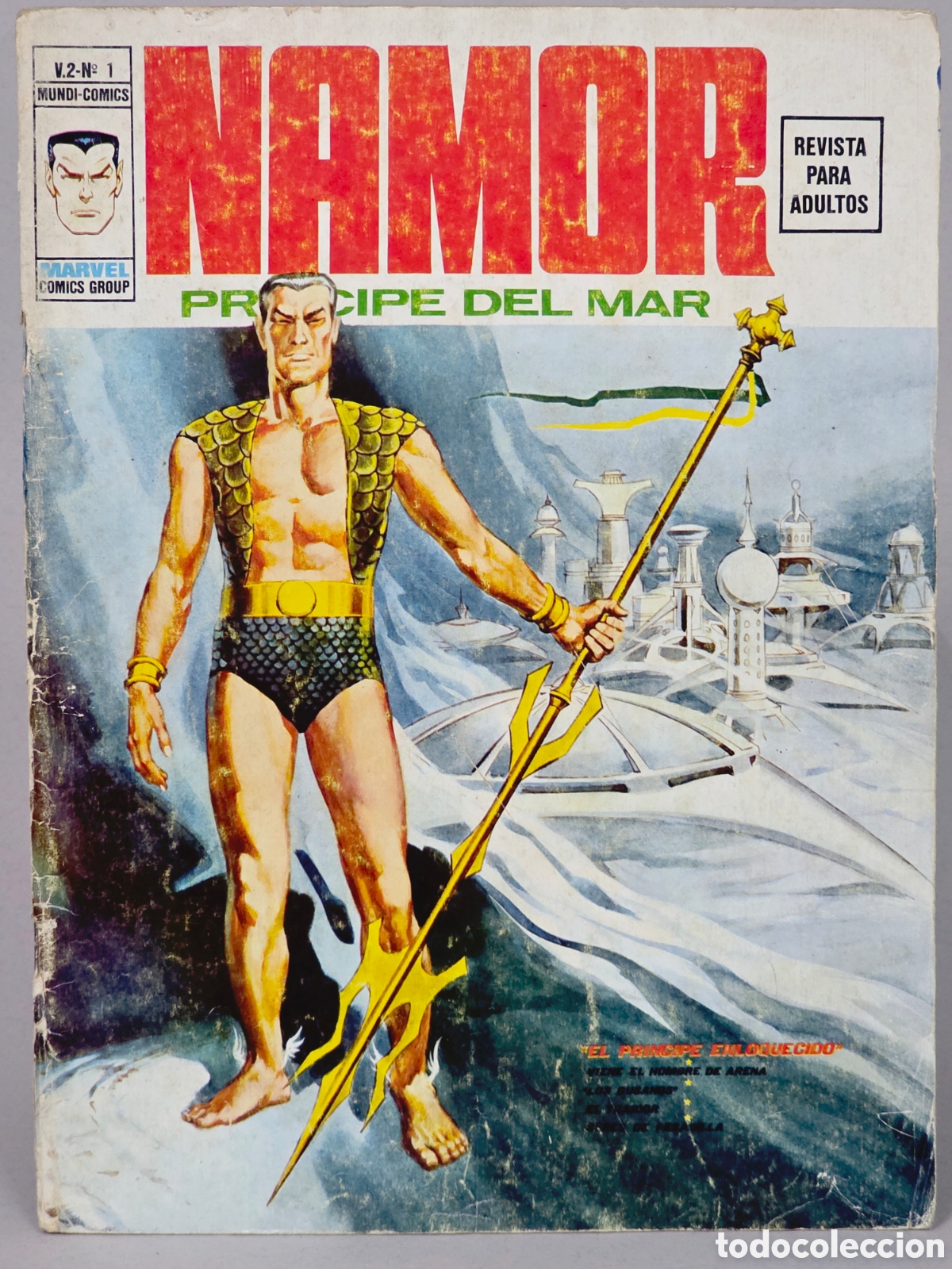 Tebeos: C&Oacute;MIC NAMOR 1 EL PR&Iacute;NCIPE ENLOQUECIDO VOL.2 VERTICE MARVEL VOLUMEN NORMAL ESTADO