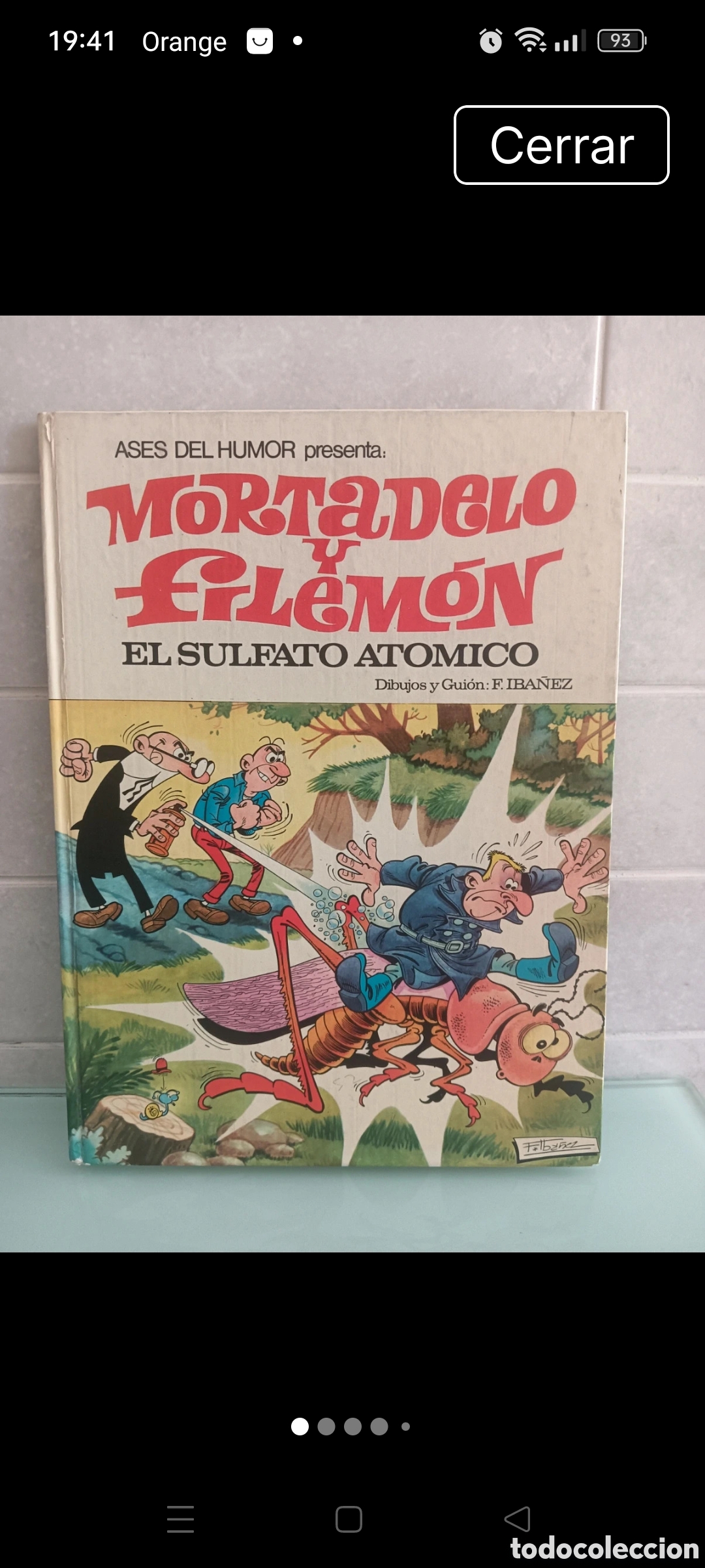 Tebeos: Mortadelo y Filem&oacute;n El sulfato at&oacute;mico n&ordm;1 Primera edici&oacute;n Bruguera 1969