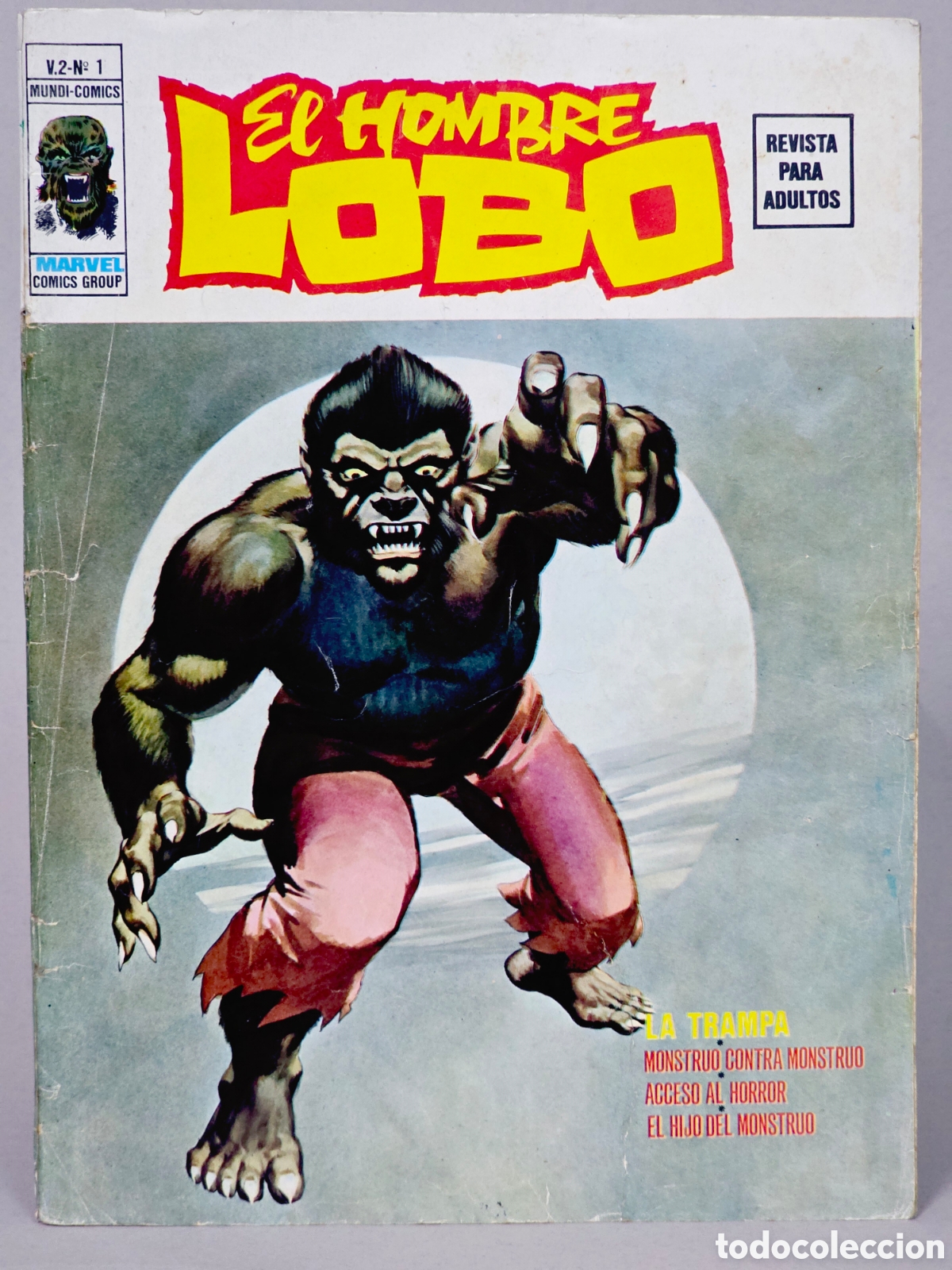 Tebeos: C&Oacute;MIC EL HOMBRE LOBO 1 LA TRAMPA VOL.2 VERTICE MARVEL VOLUMEN BUEN ESTADO