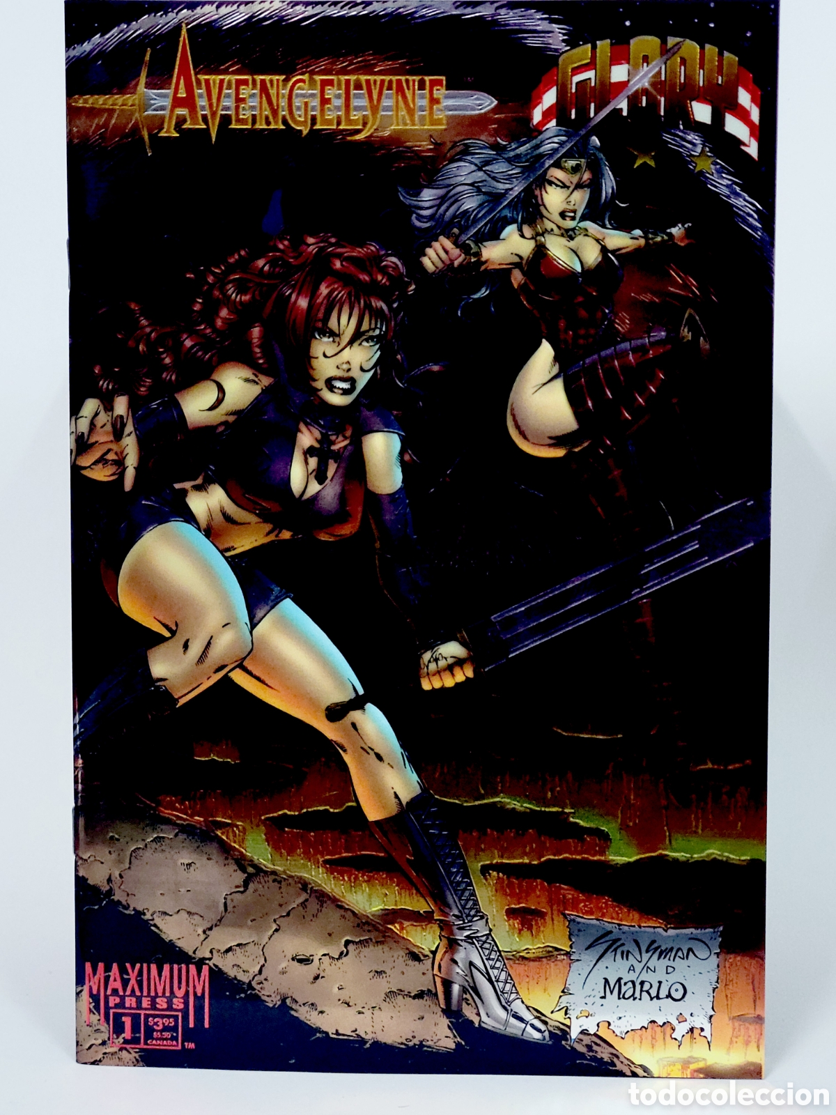 Tebeos: C&Oacute;MIC AVENGELYNE GLORY 1 MAXIMUM PRESS IMAGE GRAPA DE KIOSCO - Foto 1