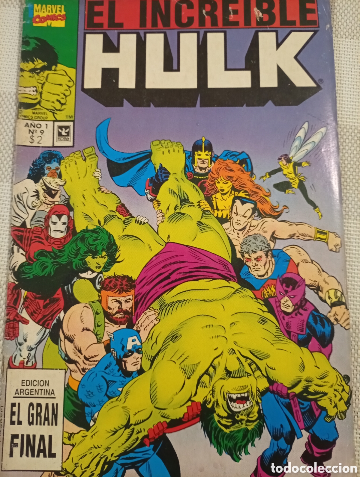 Livros de Banda Desenhada: EL INCREIBLE HULK N&ordm; 9 - EDICION ARGENTINA - EDIT. Columba - 1995 - COLOR - RARO!!