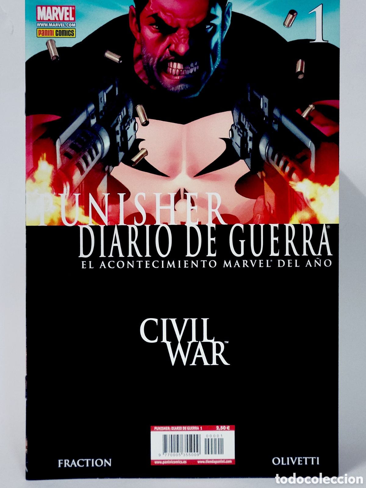 Tebeos: C&Oacute;MIC PUNISHER DIARIO DE GUERRA 1 CIVIL WAR PANINI MARVEL GRAPA DE KIOSCO