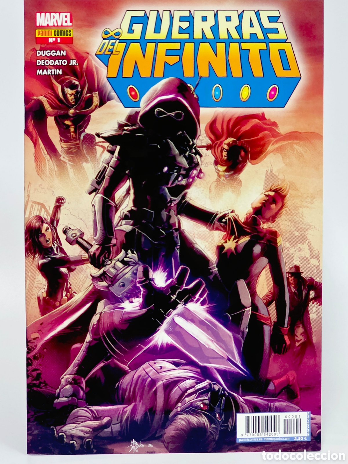 Tebeos: C&Oacute;MIC GUERRAS DEL INFINITO 1 PANINI MARVEL GRAPA DE KIOSCO - Foto 1