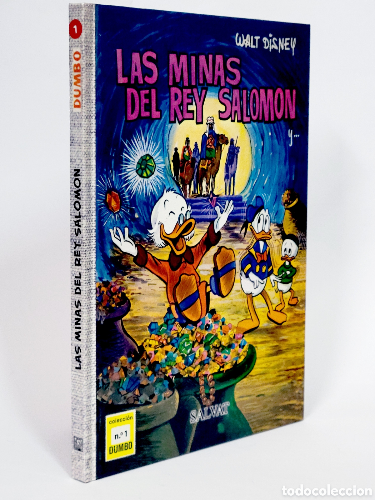 Tebeos: C&Oacute;MIC COLECCI&Oacute;N DUMBO 1 LAS MINAS DEL REY SALOM&Oacute;N WALT DISNEY SALVAT TAPA DURA DE KIOSCO