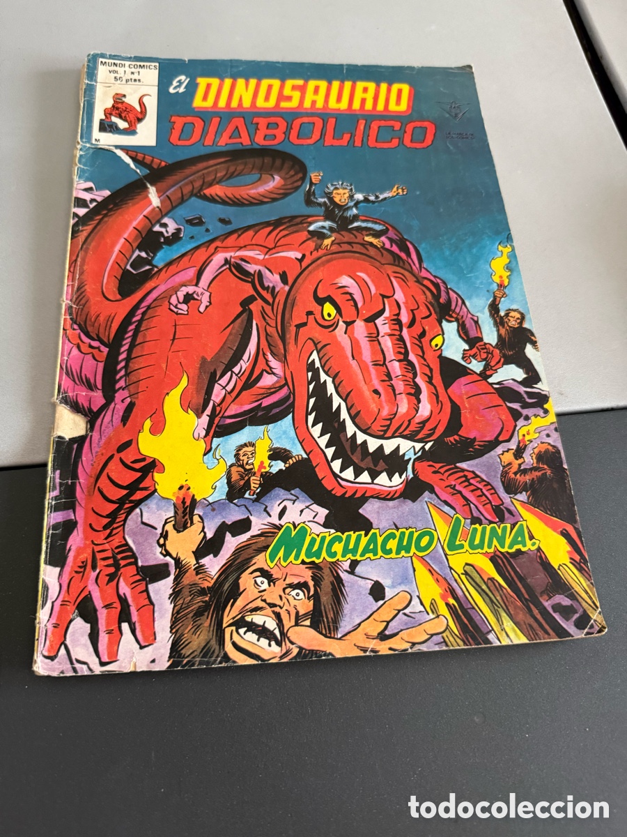 Tebeos: EL DINOSAURIO DIAB&Oacute;LICO. Vol 1. N 1. MUNDI C&Oacute;MICS. V&Eacute;RTICE