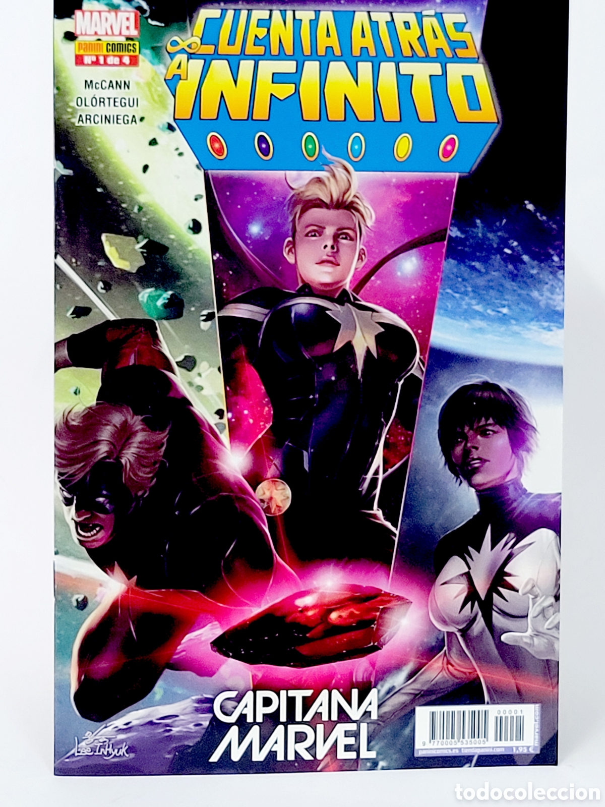 Tebeos: C&Oacute;MIC CUENTA ATR&Aacute;S A INFINITO 1 CAPITANA MARVEL PANINI MARVEL GRAPA DE KIOSCO