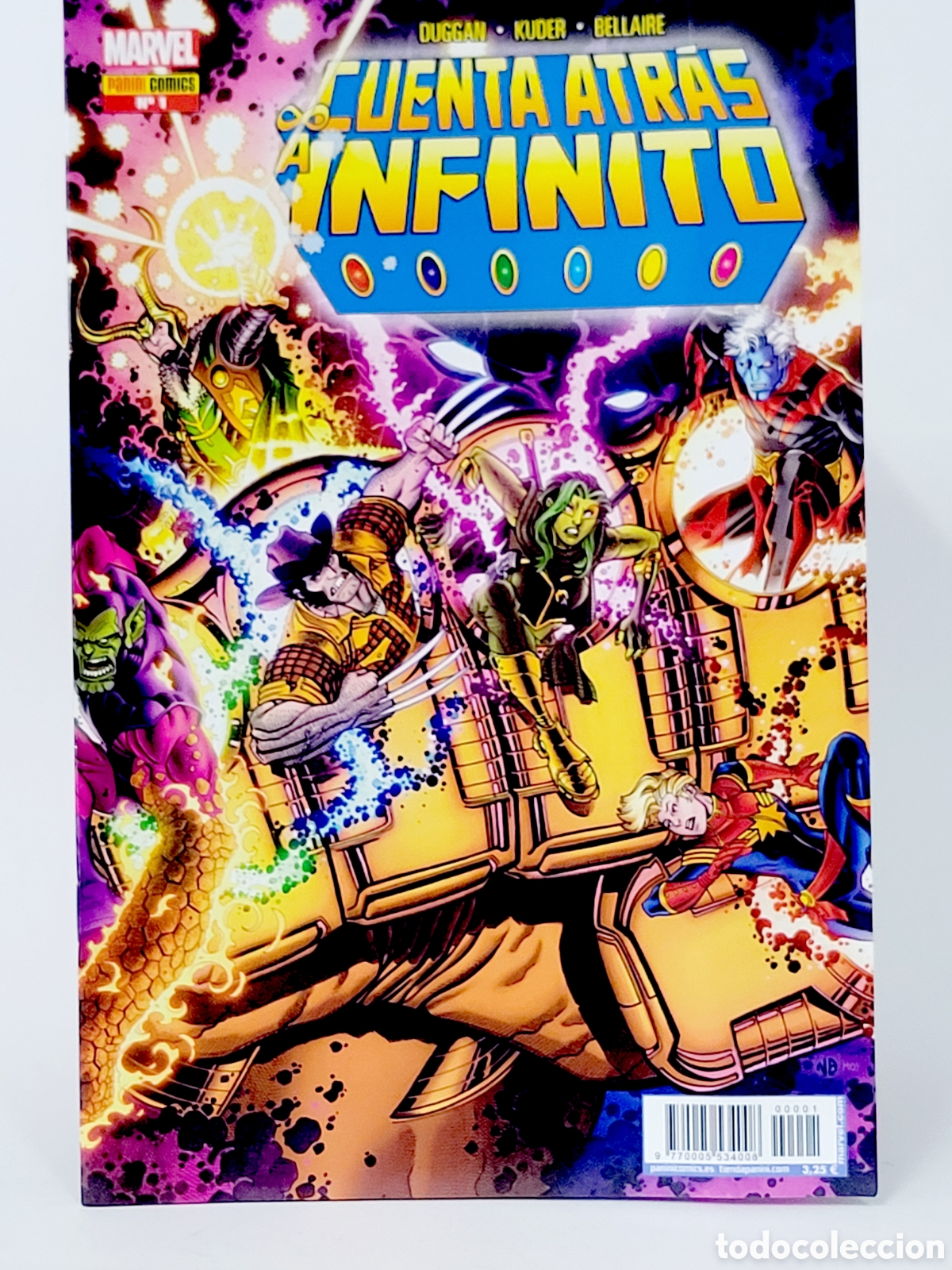 Tebeos: C&Oacute;MIC CUENTA ATR&Aacute;S A INFINITO 1 PANINI MARVEL GRAPA DE KIOSCO