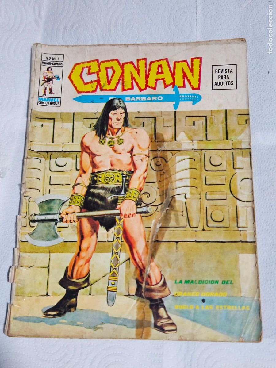 Tebeos: CONAN EL BARBARO N&ordm; 1 VOL. 2 - LA MALDICION DEL CRANEO DORADO - VERTICE -