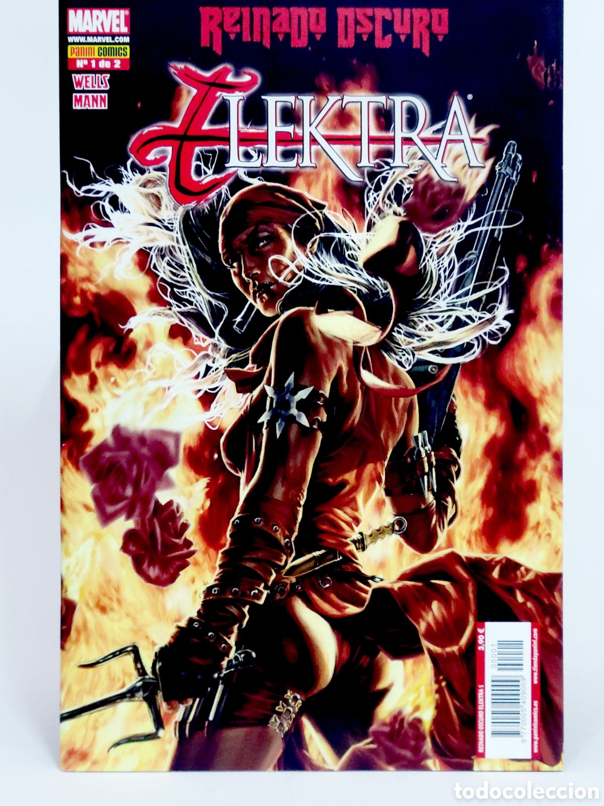 Tebeos: C&Oacute;MIC REINADO OSCURO ELEKTRA 1 PANINI MARVEL GRAPA DE KIOSCO