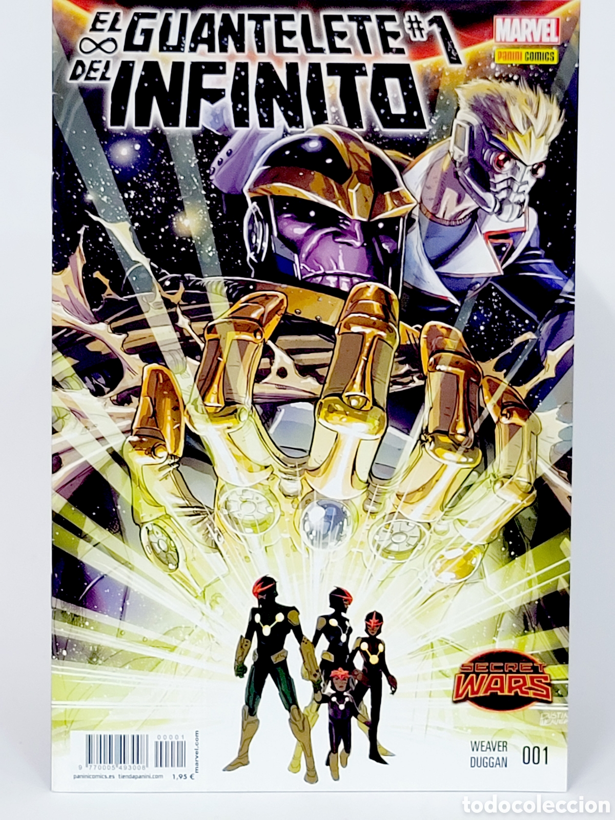 Tebeos: C&Oacute;MIC SECRET WARS EL GUANTELETE DEL INFINITO 1 PANINI MARVEL GRAPA DE KIOSCO