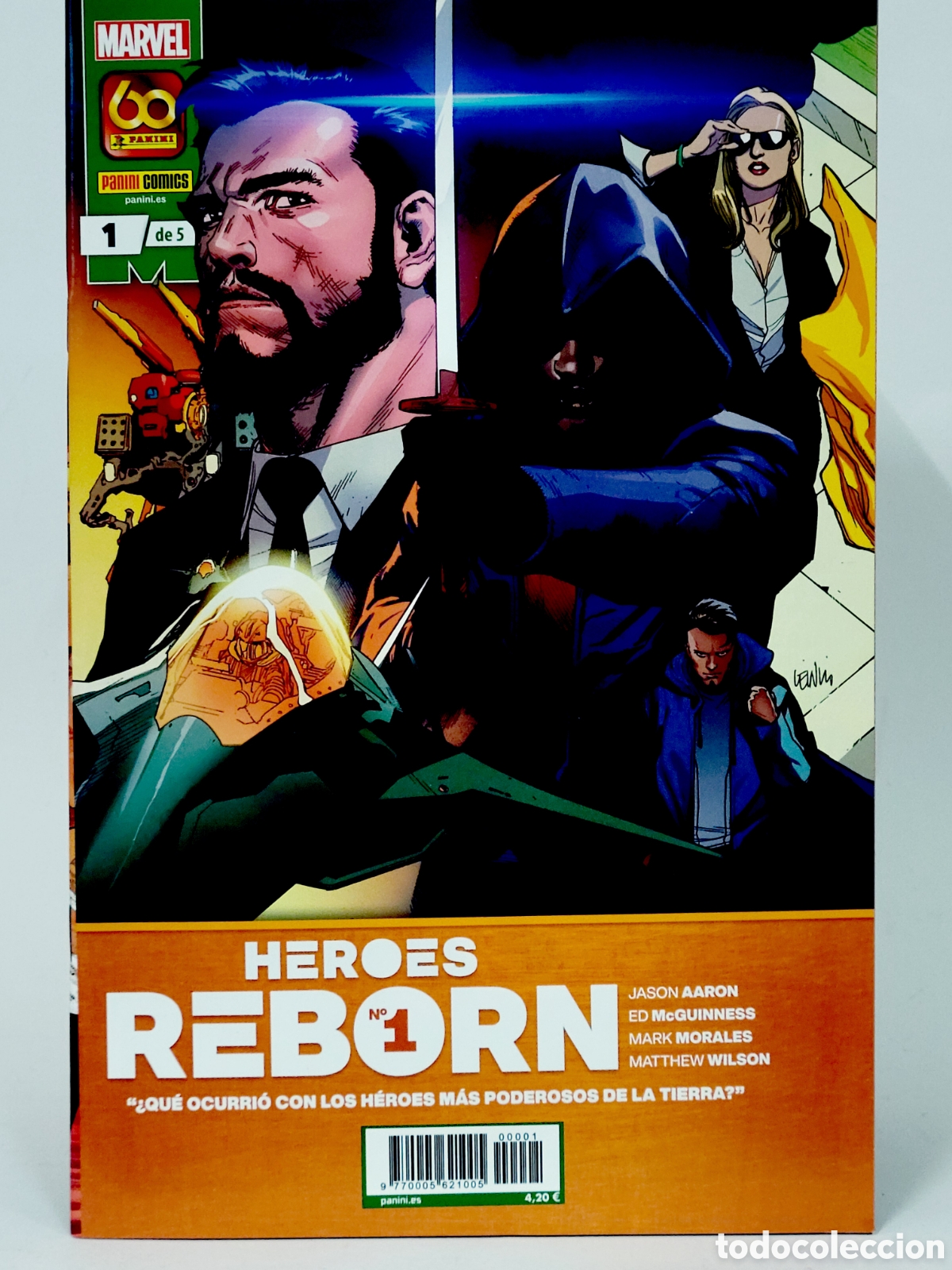 Tebeos: C&Oacute;MIC H&Eacute;ROES REBORN 1 PANINI MARVEL GRAPA DE KIOSCO - Foto 1